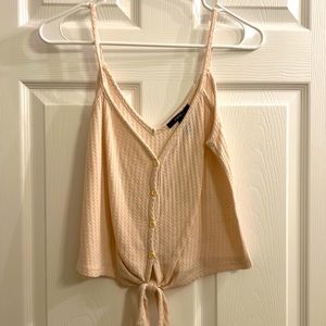 Light pink mid drift tank top